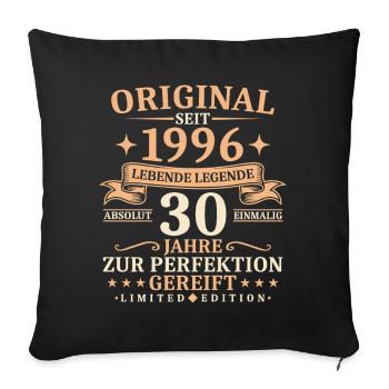 Geburtstag 30 Jahre Lebende Legende 1996 Jahrgang - Sofakissenbezug 45 x 45 cm - Schwarz - Vorne