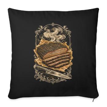 BBQ Wettkampf - Sofakissenbezug 45 x 45 cm - Schwarz - Vorne