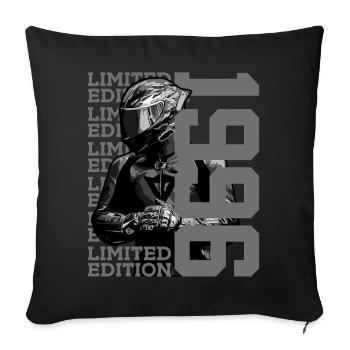 LIMITED EDITION 1996 MOTORRAD 30. GEBURTSTAG - Sofakissenbezug 45 x 45 cm - Schwarz - Vorne