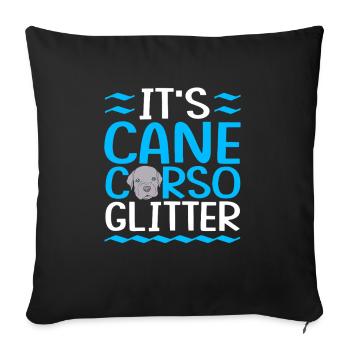 Cane corso - Housse de coussin décorative 45 x 45 cm - noir - Devant