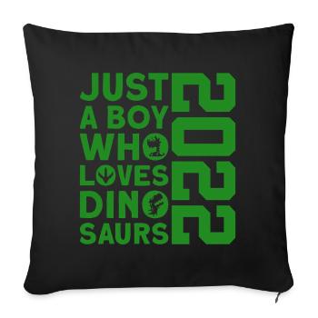 DINO 2022 DINOSAUR 4E ANNIVERSAIRE - Housse de coussin décorative 45 x 45 cm - noir - Devant