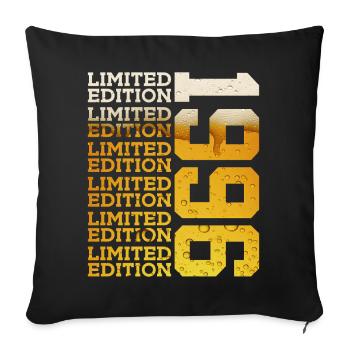 LIMITED EDITION 1996 BEER 30TH BIRTHDAY - Sofa pillowcase 17,3'' x 17,3'' (45 x 45 cm) - black - Front