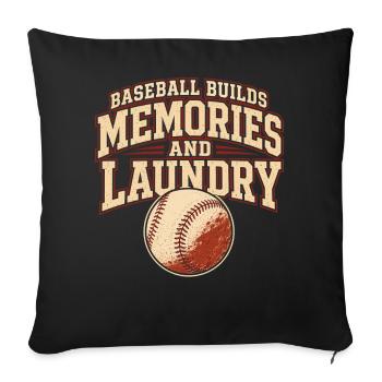 Baseball Mother, Softball Mother, White Pants, - Sofa pillowcase 17,3'' x 17,3'' (45 x 45 cm) - black - Front