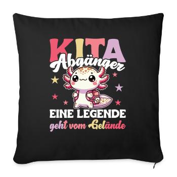  Kita Abgänger 2025 Abschied Kindergarten - Sofakissenbezug 45 x 45 cm - Schwarz - Vorne