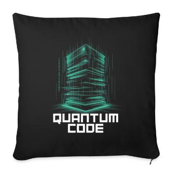 Programmers – Coding Developers & Computer Scientists - Sofa pillowcase 17,3'' x 17,3'' (45 x 45 cm) - black - Front