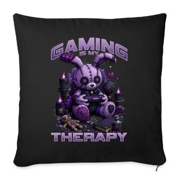 Pastel Goth Soft Goth Gaming Gamer - Housse de coussin décorative 45 x 45 cm - noir - Devant