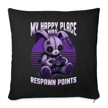Pastel Goth Soft Goth Gaming Gamer - Housse de coussin décorative 45 x 45 cm - noir - Devant