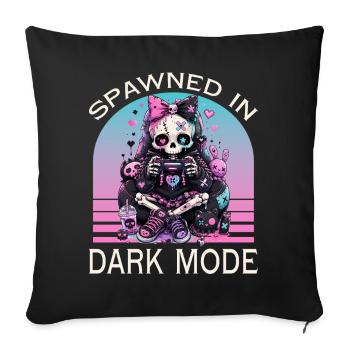 Pastel Goth Soft Goth Gaming Gamer - Housse de coussin décorative 45 x 45 cm - noir - Devant