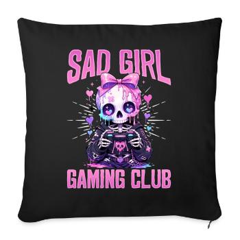 Pastel Goth Soft Goth Gaming Gamer - Housse de coussin décorative 45 x 45 cm - noir - Devant