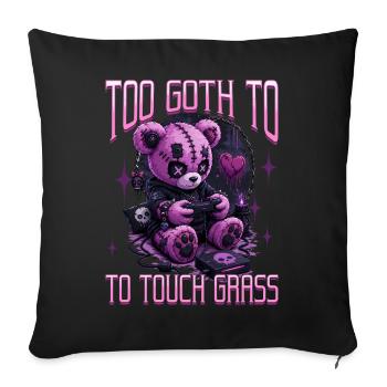 Pastel Goth Soft Goth Gaming Gamer - Housse de coussin décorative 45 x 45 cm - noir - Devant