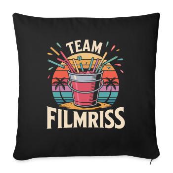 Équipe de Majorque Filmriss Party JGA Équipe de la fête Malle - Housse de coussin décorative 45 x 45 cm - noir - Devant