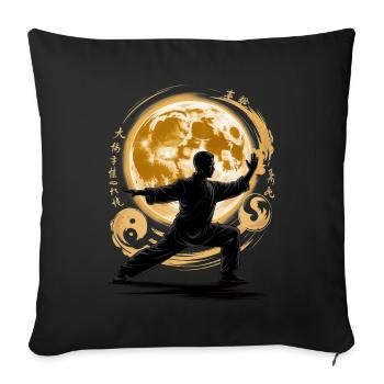 Tai Chi Zen Meditation – Chi Qigong Training - Sofa pillowcase 17,3'' x 17,3'' (45 x 45 cm) - black - Front