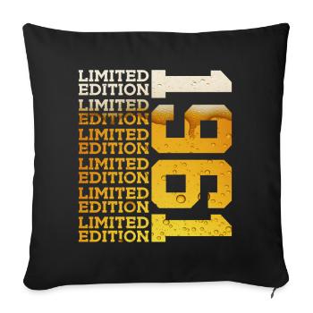 BIÈRE ÉDITION LIMITÉE 1961 65E ANNIVERSAIRE - Housse de coussin décorative 45 x 45 cm - noir - Devant