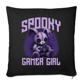 Pastel Goth Soft Goth Gaming Gamer - Sofa pillowcase 17,3'' x 17,3'' (45 x 45 cm) - black - Front