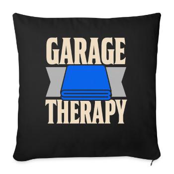 Garage Detailer Car Detailing Car Detailer - Sofa pillowcase 17,3'' x 17,3'' (45 x 45 cm) - black - Front