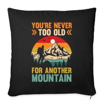 Hiking Mountain Trail Backpacking Outdoors Poaching - Sofa pillowcase 17,3'' x 17,3'' (45 x 45 cm) - black - Front