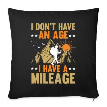 Hiking Mountain Trail Backpacking Outdoors Poaching - Sofa pillowcase 17,3'' x 17,3'' (45 x 45 cm) - black - Front