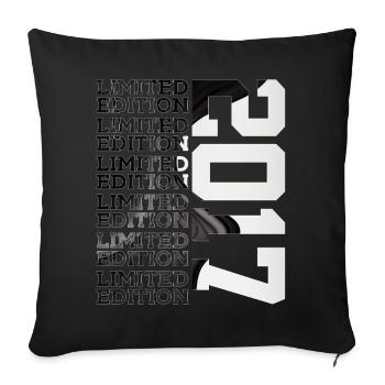 9 YEARS OLD LIMITED EDITION 2017 9TH BIRTHDAY - Sofa pillowcase 17,3'' x 17,3'' (45 x 45 cm) - black - Front