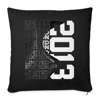 13 ANS, ÉDITION LIMITÉE 2013 13E ANNIVERSAIRE - Housse de coussin décorative 45 x 45 cm - noir - Devant