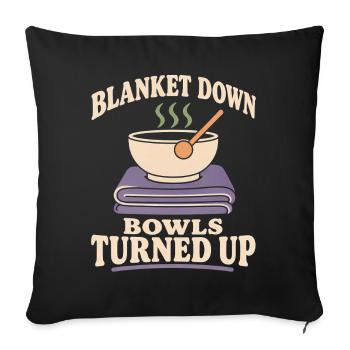 Klangbad Klangheilung Singing Bowl Gift - Sofa pillowcase 17,3'' x 17,3'' (45 x 45 cm) - black - Front