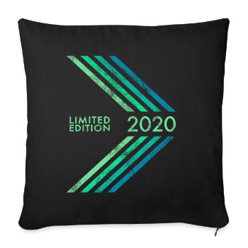 2020 Limited Edition Birthday Boys and Girls - Sofa pillowcase 17,3'' x 17,3'' (45 x 45 cm) - black - Front