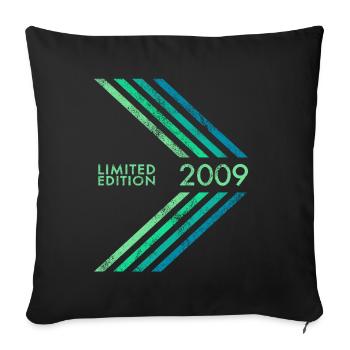 2009 Limited Edition Birthday Boys and Girls - Sofa pillowcase 17,3'' x 17,3'' (45 x 45 cm) - black - Front