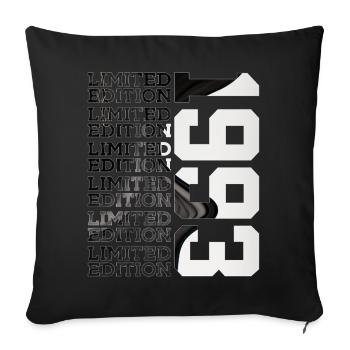 33 YEARS OLD LIMITED EDITION 1993 33RD BIRTHDAY - Sofa pillowcase 17,3'' x 17,3'' (45 x 45 cm) - black - Front
