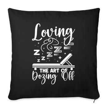 Anesthesiologist Art Of Dozing Anesthesia - Sofa pillowcase 17,3'' x 17,3'' (45 x 45 cm) - black - Front