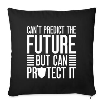 Insurance Agent Costume Can Protect Medicare - Sofa pillowcase 17,3'' x 17,3'' (45 x 45 cm) - black - Front