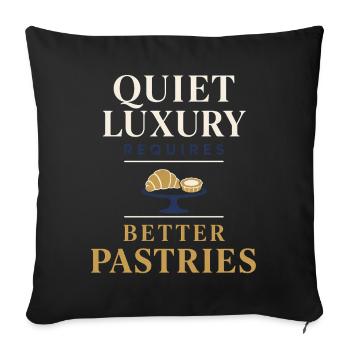 old money - Sofa pillowcase 17,3'' x 17,3'' (45 x 45 cm) - black - Front
