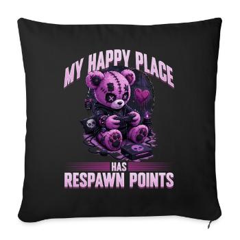 Pastel Goth Soft Goth Gaming Gamer - Sofa pillowcase 17,3'' x 17,3'' (45 x 45 cm) - black - Front