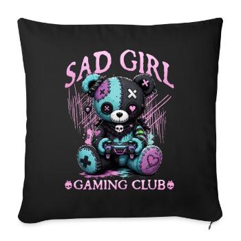 Pastel Goth Soft Goth Gaming Gamer - Housse de coussin décorative 45 x 45 cm - noir - Devant