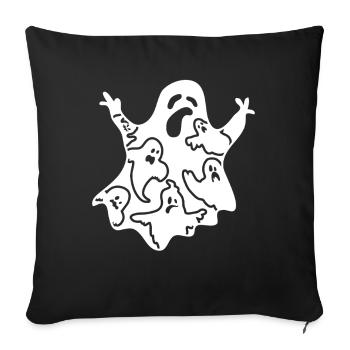Halloween Party Ghost Funny Halloween Ghost - Sofakissenbezug 45 x 45 cm - Schwarz - Vorne