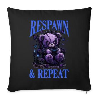 Pastel Goth Soft Goth Gaming Gamer - Housse de coussin décorative 45 x 45 cm - noir - Devant