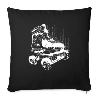 Roller Skates Graphic - Sofa pillowcase 17,3'' x 17,3'' (45 x 45 cm) - black - Front