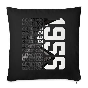 70 ANS ÉDITION LIMITÉE 1956 70E ANNIVERSAIRE - Housse de coussin décorative 45 x 45 cm - noir - Devant