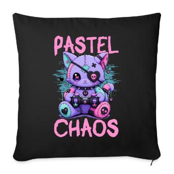 Pastel Goth Soft Goth Gaming Gamer - Sofakissenbezug 45 x 45 cm - Schwarz - Vorne