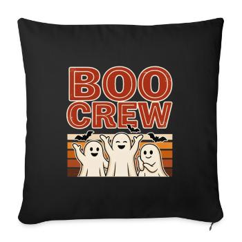 Ghost Halloween – Boo Crew - Sofa pillowcase 17,3'' x 17,3'' (45 x 45 cm) - black - Front