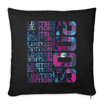COOL 18 YEARS LIMITED EDITION 2008 18TH BIRTHDAY - Sofa pillowcase 17,3'' x 17,3'' (45 x 45 cm) - black - Front
