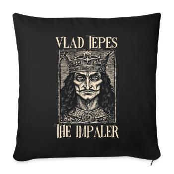 Vlad Tepes : Le gothique de l’Empaleur - Housse de coussin décorative 45 x 45 cm - noir - Devant