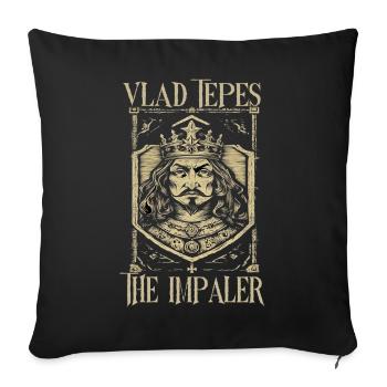 L’Empaleur de Vlad Tepe - Housse de coussin décorative 45 x 45 cm - noir - Devant