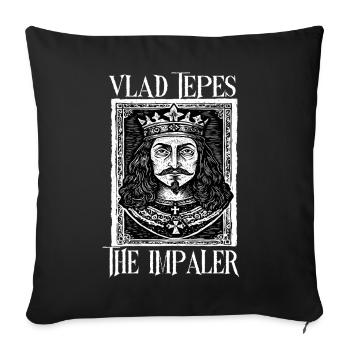 Vlad Tepes Der Impaler Kunst - Sofakissenbezug 45 x 45 cm - Schwarz - Vorne