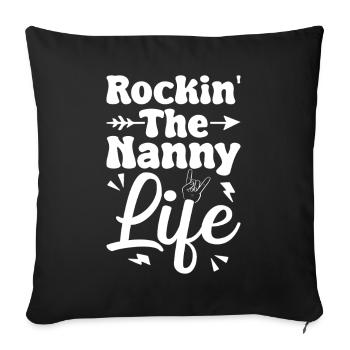 Childcare Provider Rockin The Nanny Life Daycare - Sofakissenbezug 45 x 45 cm - Schwarz - Vorne