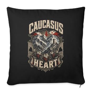 Georgia Georgian Tbilisi Sakartvelo Caucasus - Sofa pillowcase 17,3'' x 17,3'' (45 x 45 cm) - black - Front
