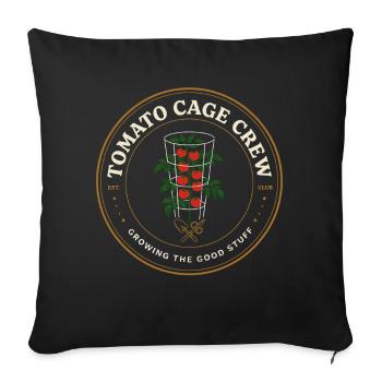 Tomato Cage Crew Logo - Sofakissenbezug 45 x 45 cm - Schwarz - Vorne
