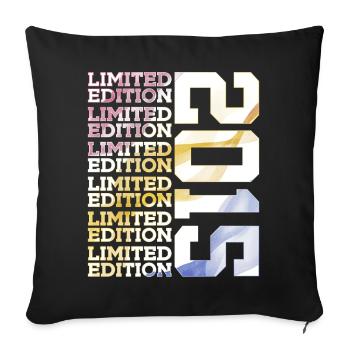 LIMITED EDITION 2015 - 11 JAHRE - 11. GEBURTSTAG - Sofakissenbezug 45 x 45 cm - Schwarz - Vorne