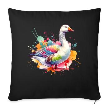 Le motif d’Emdengan - Housse de coussin décorative 45 x 45 cm - noir - Devant