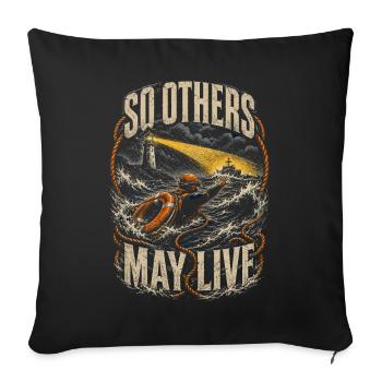 Küstenwache Rettungsschwimmer So Others May Live - Sofakissenbezug 45 x 45 cm - Schwarz - Vorne