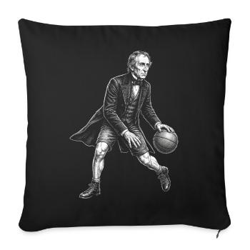 John Tyler Basketball  - Sofakissenbezug 45 x 45 cm - Schwarz - Vorne