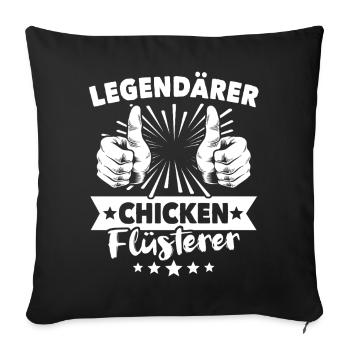 Chicken Legende - Sofakissenbezug 45 x 45 cm - Schwarz - Vorne
